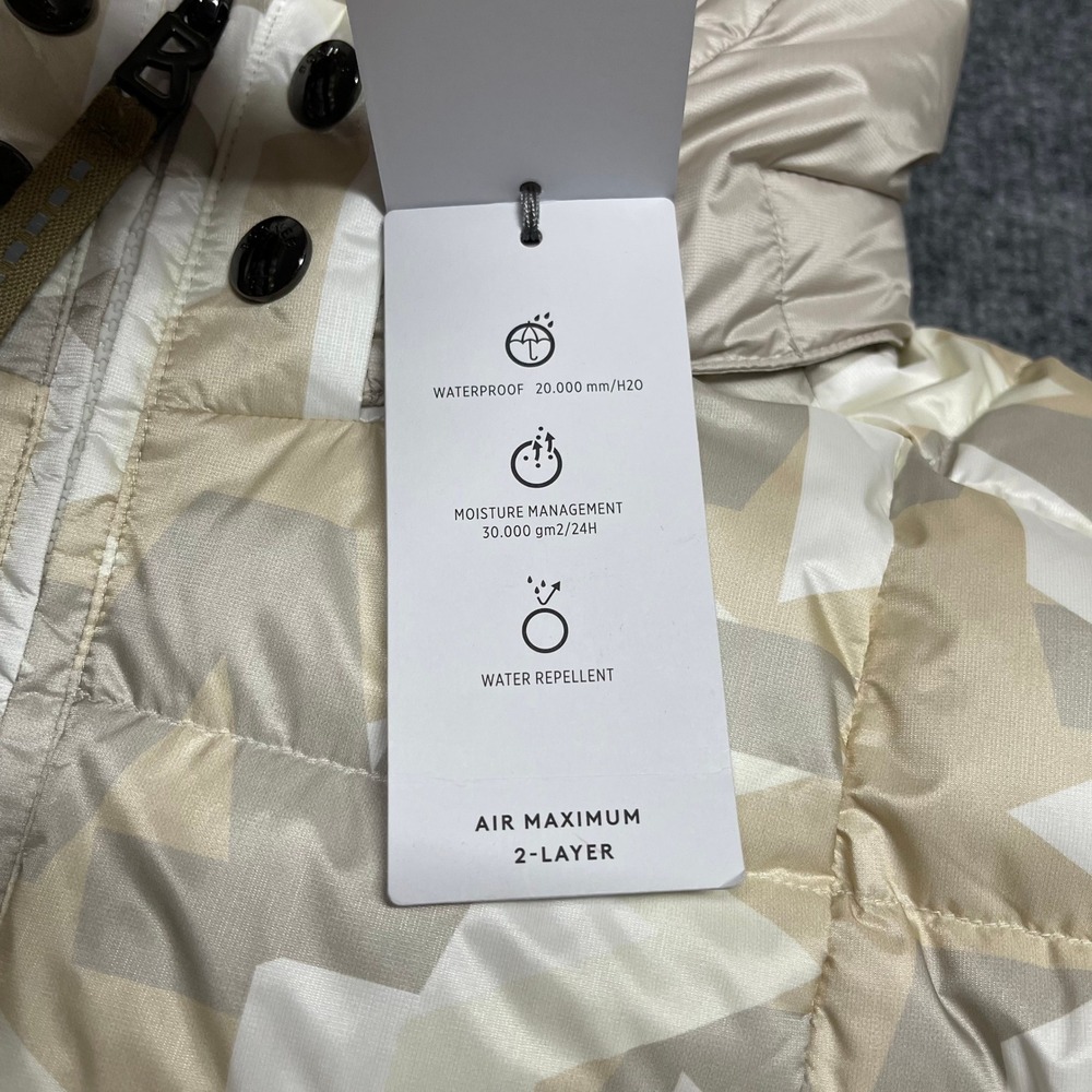 Bogner CARRY-D Jacket Womens XL Beige 750 Down Ski Geometric Luxury Waterproof - Picture 16 of 16